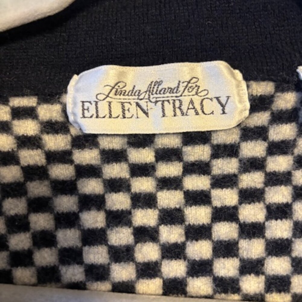 Vintage Linda Allard for Ellen Tracy 100% Wool Jacket - Picture 5 of 6